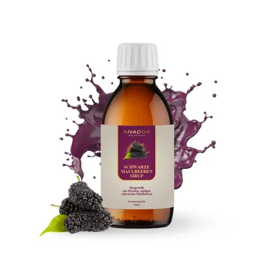 Schwarzer Maulbeersirup (Karadut Şurubu) – 150 ml – Aus Morus Nigra – Natürlicher Fruchtsirup – Trad