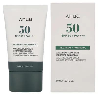 Zdjęcie produktu dla Anua Heartleaf krem do opalania Silky Moisture Sun Cream SPF50+ PA++++ 50 ml