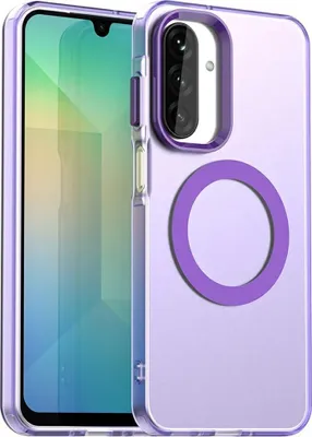 Obrázok produktu pre Puzdro MagSafe pre Samsung Galaxy A17/A26 - Zadný kryt Phonesta HardFrost Polopriehľadné - Matná fialová