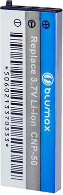 Produktbild von 2x Blumax Akku für Casio NP-50 - 50DBA EX-V7, EX-V7SR EX-V8 800 mAh (3,7V)
