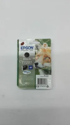 Produktbild von Epson Fox Tintenpatrone Black T1281 DURABrite Ultra Ink, Schwarz, Tinte auf Pigmentbasis, 1 Stück(e), Einzelpackung