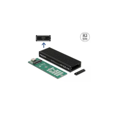 Obrázok produktu pre Delock - Speichergehäuse - M.2 - M.2 NVMe Card / SATA 6Gb/s - USB 3,2 (Gen 2) - Schwarz (42004)