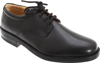 Image de Roamers Flexi Hommes Gibson Chaussures à lacets / Chaussures à lacets, cuir DF121 (44,5 EU) (Noir)