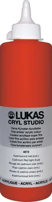 Obrázok produktu pre Lukas Cryl Studio Plastic Bottle Akrylová farba Cadmium Red Light Hue 500 ml 1 ks