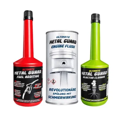 Produktbild von Metal Guard Service Set Engine Flush 400 ml Injector Cleaner Fuel Additive 800 ml für Benzin Diesel DPF/FAP Reinigung Schutz