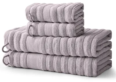 Produktbild von 4-teiliges Baumwoll-Handtuchset -  Badetücher und Handtücher, weich und hautfreundlich