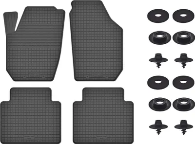Produktbild von Gummimatten Mit Stoppern Für: Honda Jazz Ii (2002-2007) Schwarz Set