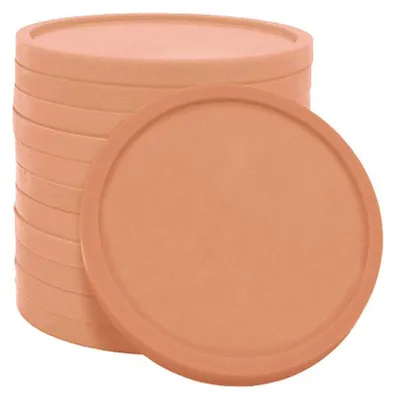 Image de Jetons de buvette en plastique recyclé CombiCraft orange pastel - Ø29 mm - 100 pièces