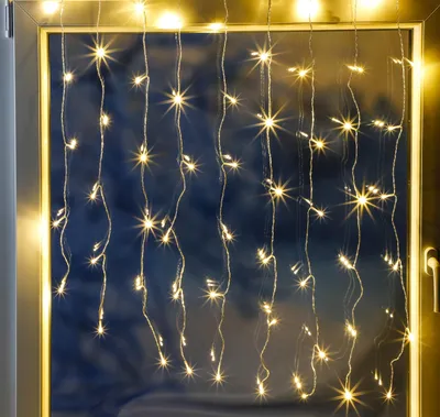 Immagine prodotto di HI LED Lichtervorhang 120 LED warmweiß 412554 4034127768877