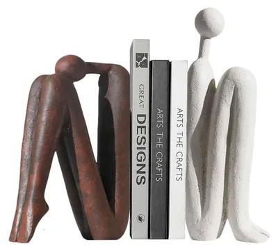Image de Lot de 2 serre-livres décoratifs en céramique