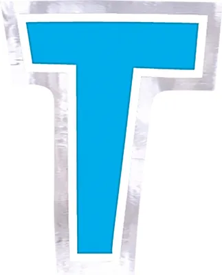 Produktbild von Amscan Ballonsticker Buchstabe T, 48 Stück, bunte Farben, personalisierbar für Folien- und Latexballons