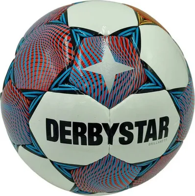 Produktbild von Derbystar Brillant TT v23 Trainingsball - Grösse 5 - weiss/rot/orange
