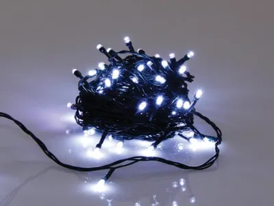 Zdjęcie produktu dla Light Creations Novalight LED - 6 m - 40 białych żarówek - zielony kabel - 24 V