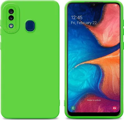 Image de Cadorabo Housse pour Samsung Galaxy A20 / A30 / M10s Housse de protection en vert TPU Silicone Etui Case Housse pour téléphone portable