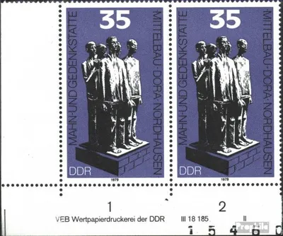 Produktbild von Briefmarken DDR 1979 Mi 2451DV mit Druckvermerk (kompl.Ausg.) postfrisch Mahnmale