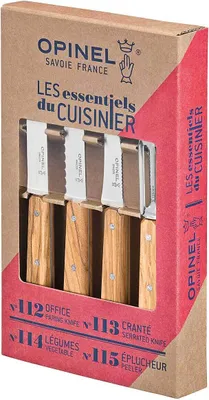 Produktbild von Opinel Zestaw Essentials Olivewood Box Set
