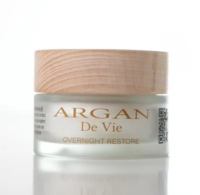 Produktbild von Argan De Vie - Regenerierende Nachtcreme Gesicht mit Arganöl 50 ml - Anti Age glättend und mattierend mit Bacillus Ferment Achiote Tripeptid