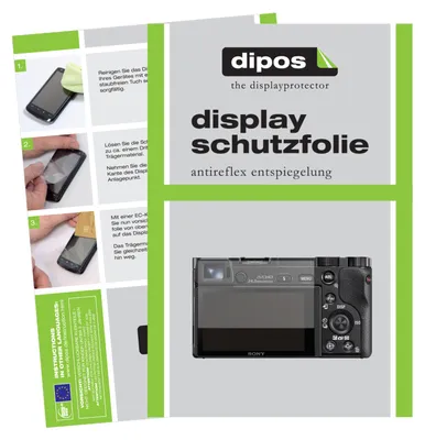 Produktbild von 2x Schutzfolie für Sony Alpha 6100 matt Displayschutzfolie Folie Display Schutz dipos