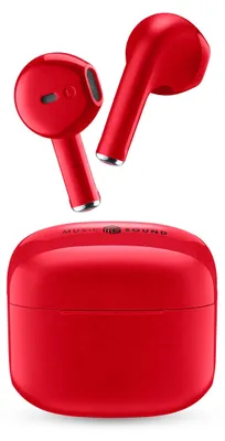 Produktbild von Music Sound Swag, True Wireless Stereo (TWS), Anrufe/Musik, 65 g, Kopfhörer, Rot
