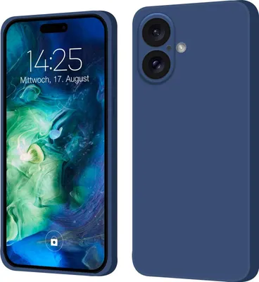 Produktbild von Hülle für Apple iPhone 17 Case Cover Bumper Silikon Softgrip Schutzhülle Farbe: Blau