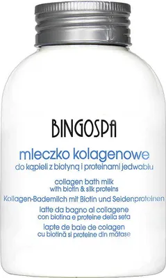 Zdjęcie produktu dla BingoSpa Mleczko do kąpieli z biotyną i proteinami jedwabiu, 500 ml