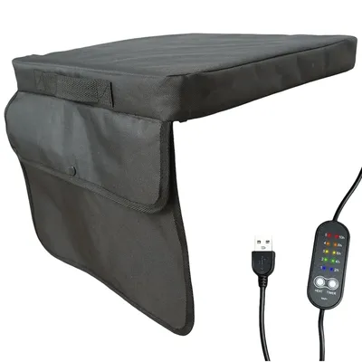Produktbild von Beheizbares Sitzkissen 2er-Set, tragbar, 3 Temperaturstufen, ideal für Sport, Camping, Angeln, Zuhause & Outdoor, ohne Powerbank