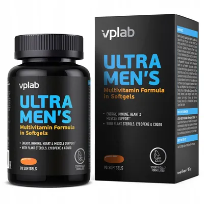 Produktbild von VPLab Ultra Men's Sport Multivitamin Formula – 90 Caplets, Vitaminkomplex für Männer, Mineralien & Vitalität