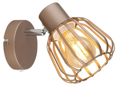 Produktbild von Wandleuchte OLIN, Braun, Beweglicher Spot, H 15 cm