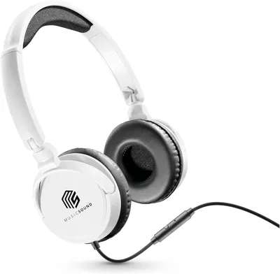 Produktbild von Music Sound Bügelkopfhörer mit Kabel Over-Ear, Faltbar, 1,2 m Anti-Tangle-Kabel, Integriertes Mikrofon, Drehbare Ohrpolster, 3,5-mm-Klinke