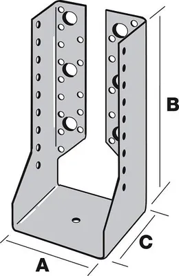 Produktbild von Zimmermannsschuh mit Innenflügeln SIMPSON - 76x152x76mm - St. 2mm - SAI380/76/2