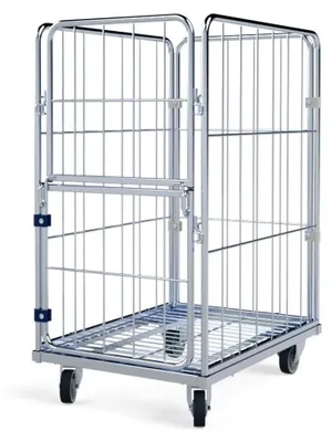 Produktbild von Wäschewagen 600x810x1350 mm, 4-seitig, mit Stahlboden