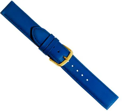 Produktbild von Uhrenarmband Kalbsleder Royalblau Herzog Beach 20434G, Stegbreite:28mm