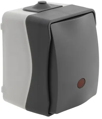 Produktbild von ChiliTec 23282 NUQUI Feuchtraum Kontrollschalter IP54, Aufputz, 250V/ 10A