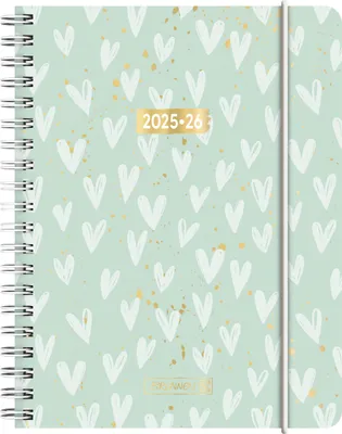 Immagine prodotto di Calendario scolastico 25/26 "Cuori" | A6 plastica
