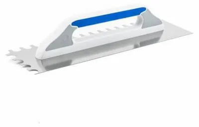 Obrázek produktu pro Levior Hladítko nerezové 130x480mm, zub půlkulatý, dvousl. rukojeť G-21 257