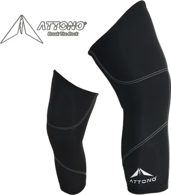 Produktbild von ATTONO Fahrrad Knielinge Warme Mountainbike Thermo Kniewärmer schwarz