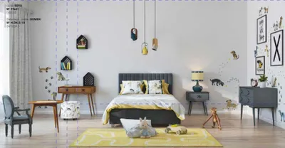 Image de Table de nuit Tables de chevet Enfants Table d'appoint Chambre d'enfant Bois Design Moderne