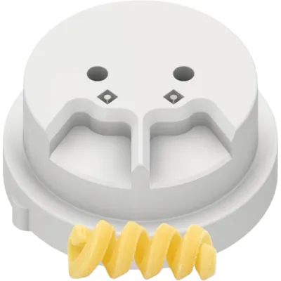 Produktbild von Matrize POM Fusilli Quadri / Ringelschwänzchen quadratisch für Philips Pastamaker Avance / 7000er