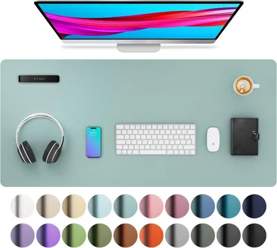 Zdjęcie produktu dla Aothia podkładka pod mysz ze skórypoliuretan 91x43cm niebieska