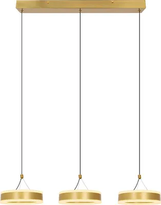 Produktbild von Olucia - LAVA - Pendelleuchte - Messing - 3-flammig