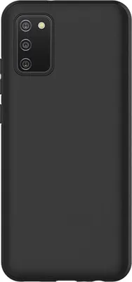 Produktbild von BigBen, Soft-Touch Silikon-Hülle stoßfest für Galaxy A03s, Schwarz