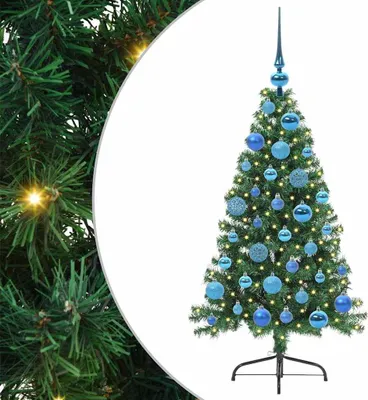 Obrázok produktu pre Umelý predsvietený vianočný stromček Zelená 120 cm PVC