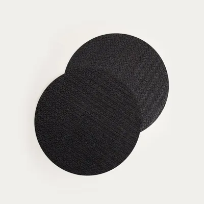 Zdjęcie produktu dla HOMLA Maty stołowe MORELLA czarne, zestaw 2 szt. 38cm
