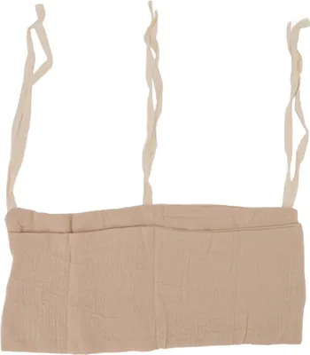 Produktbild von Babybett-Aufbewahrungstasche zum Aufhängen, 2 Taschen, verstellbarer Riemen, Säuglingsbett für Spielzeug, Khaki