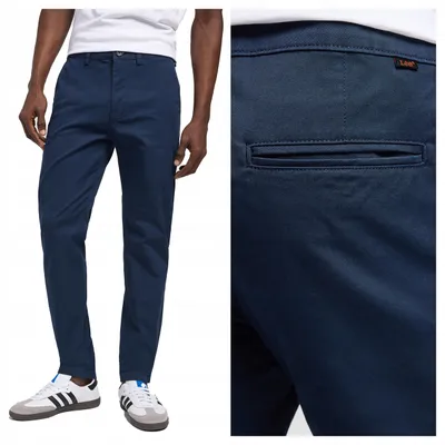 Zdjęcie produktu dla Lee | Spodnie chino męskie, model Slim, bawełna, krój Slim Fit, rozmiar W32, długość L32