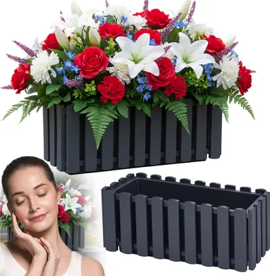 Immagine prodotto di Vaso da fiori per cimitero con recinzione di Ognissanti