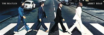 Produktbild von Beatles Poster Abbey Road  158 x 53 cm