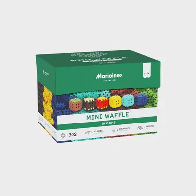 Image de Marioinex Mini blocs de construction en forme de gaufres, 302 pièces