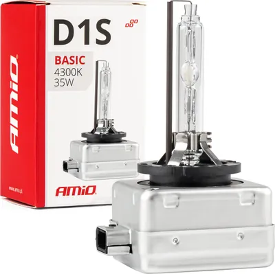 Zdjęcie produktu dla Żarówka ksenonowa żarnik xenon D1S 35W 4300K AMiO BASIC AMIO-02942