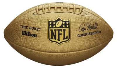 Image de Ballon de Football Américain Wilson NFL the duke replica Gold